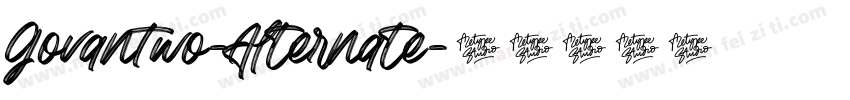 GovanTwo-Alternate字体转换