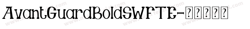AvantGuardBoldSWFTE字体转换