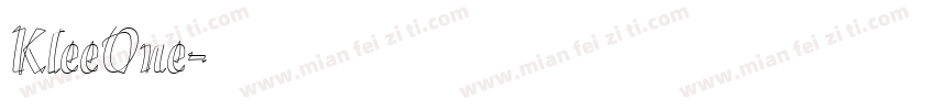 KleeOne字体转换