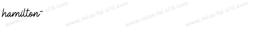hamilton字体转换