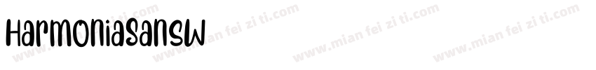 HarmoniaSansW15字体转换