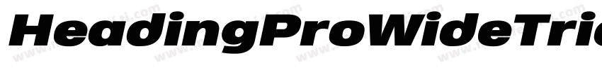 HeadingProWideTrial字体转换
