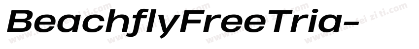 BeachflyFreeTria字体转换