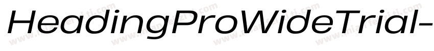 HeadingProWideTrial字体转换