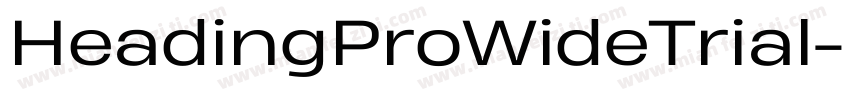 HeadingProWideTrial字体转换