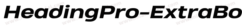 HeadingPro-ExtraBold字体转换