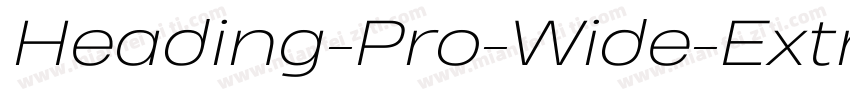 Heading-Pro-Wide-ExtraBold-Italic-t字体转换