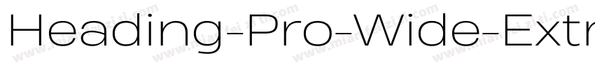 Heading-Pro-Wide-ExtraBold-Italic-t字体转换
