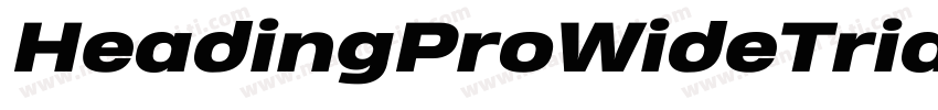 HeadingProWideTrial字体转换