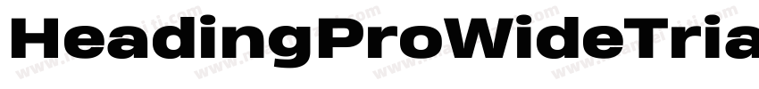 HeadingProWideTrial字体转换