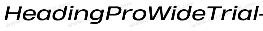 HeadingProWideTrial字体转换