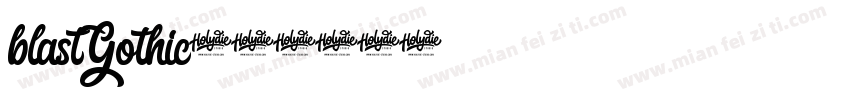 blastGothic字体转换