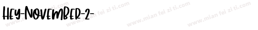 Hey-November-2字体转换