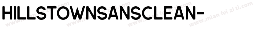 HillstownSansClean字体转换