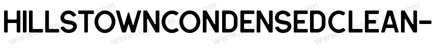 HillstownCondensedClean字体转换