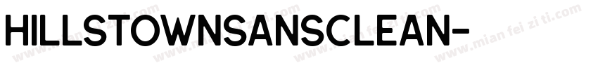HillstownSansClean字体转换