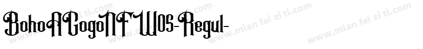 BohoAGogoNFW05-Regul字体转换