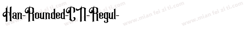 Han-Rounded-CN-Regul字体转换