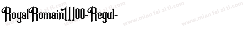 RoyalRomainW00-Regul字体转换