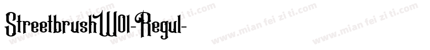 StreetbrushW01-Regul字体转换