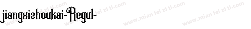 jiangxizhoukai-Regul字体转换