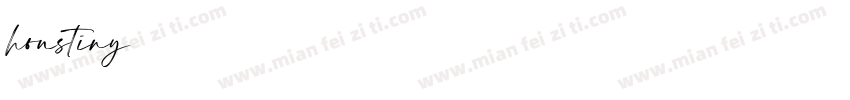 houstiny字体转换