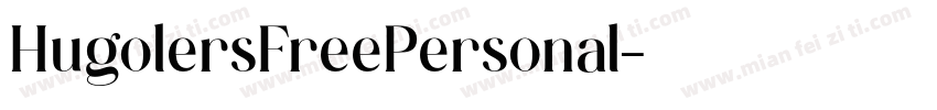 HugolersFreePersonal字体转换