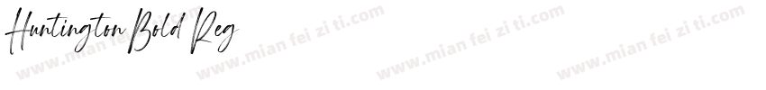 Huntington-Bold-Reg字体转换