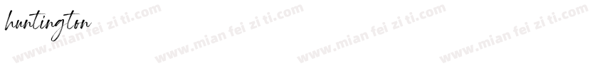 huntington字体转换