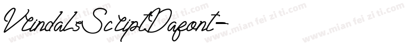 VrindalsScriptDafont字体转换
