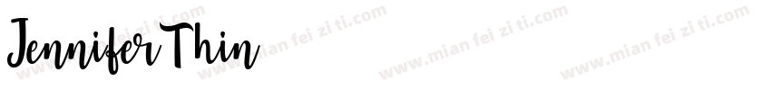 JenniferThin字体转换