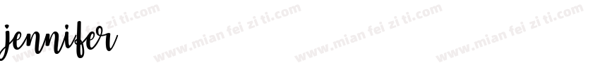 jennifer字体转换
