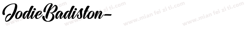 JodieBadiston字体转换