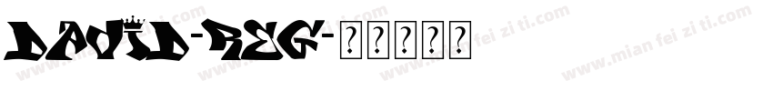 David-Reg字体转换