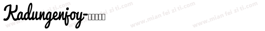 Kadungenjoy字体转换