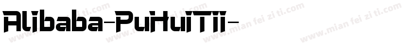 Alibaba-PuHuiTii字体转换