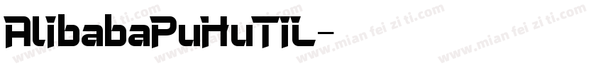 AlibabaPuHuTiL字体转换