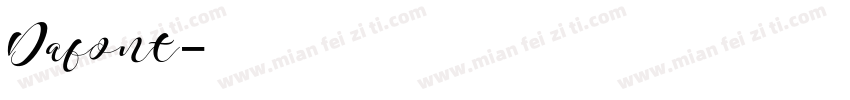 Dafont字体转换