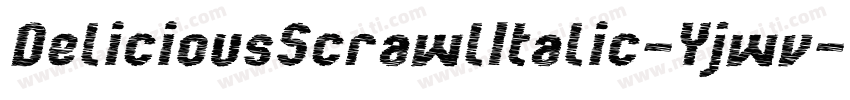DeliciousScrawlItalic-Yjwv字体转换