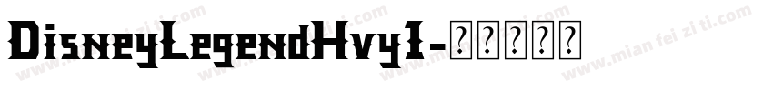 DisneyLegendHvy1字体转换