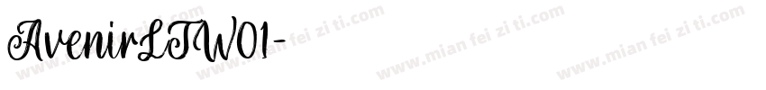 AvenirLTW01字体转换