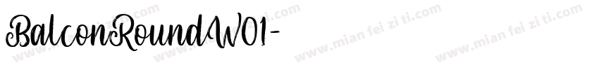 BalconRoundW01字体转换