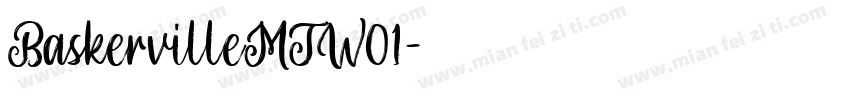 BaskervilleMTW01字体转换