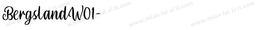 BergslandW01字体转换
