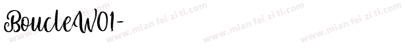 BoucleW01字体转换