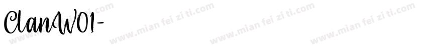 ClanW01字体转换