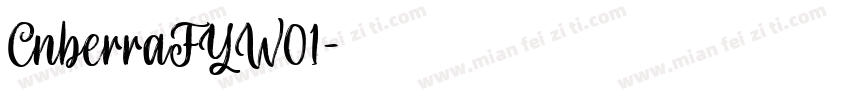 CnberraFYW01字体转换