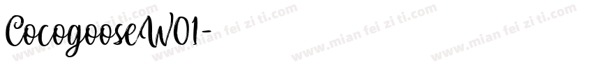 CocogooseW01字体转换