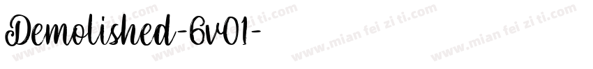 Demolished-6v01字体转换