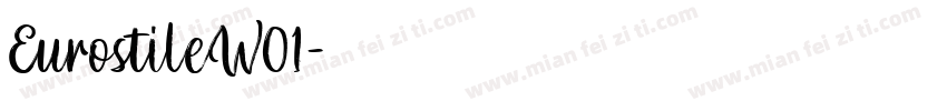 EurostileW01字体转换